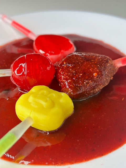 GLOW STICK POPS WITH CHAMOY